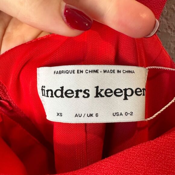 NWT Finders Keepers Red Magdalena Bodycon Sleeveless Mini Dress - Size XS - Picture 10 of 12